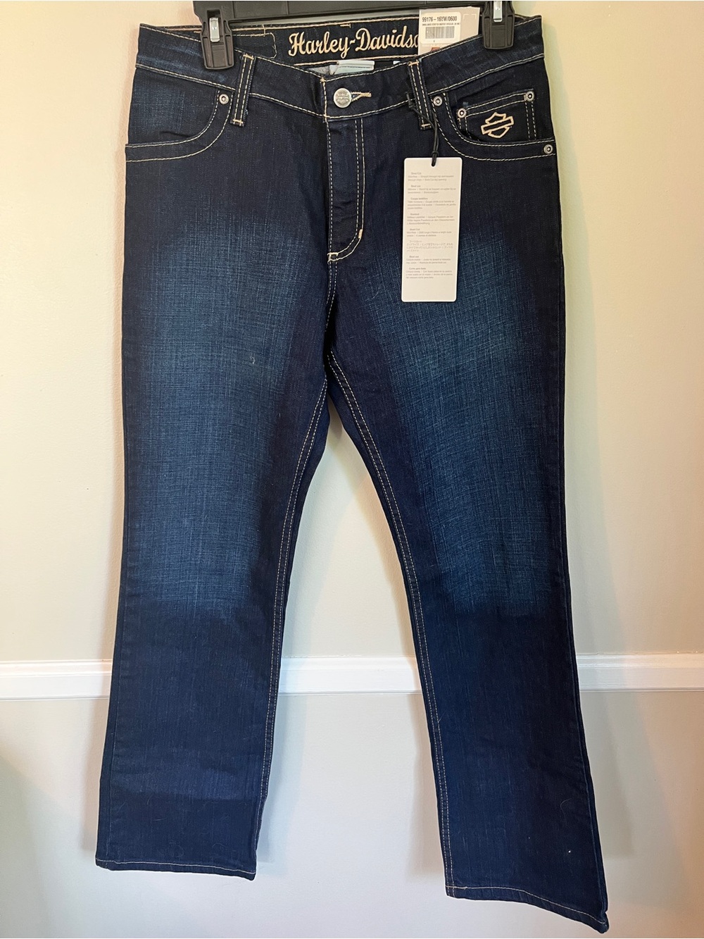Harley-Davidson Women's Dark Blue Boot Cut Jeans